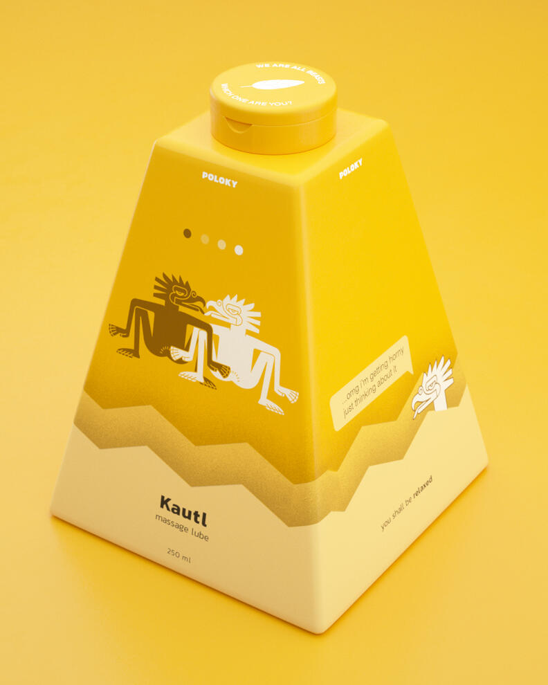 massage lubricant packaging (front)