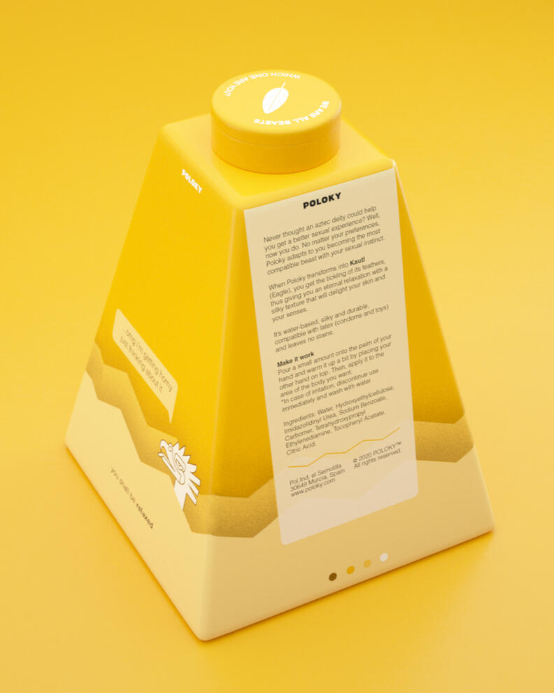 massage lubricant packaging (back)